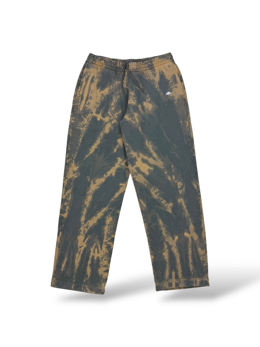 Olive Marble | Straight-Leg Sweatpants | Bleach Dye