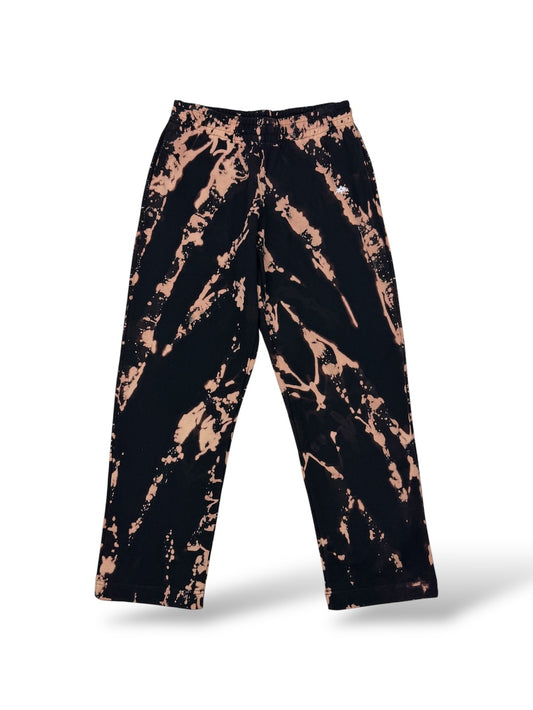 Black Ember | Straight-Leg Sweatpants | Bleach Dye