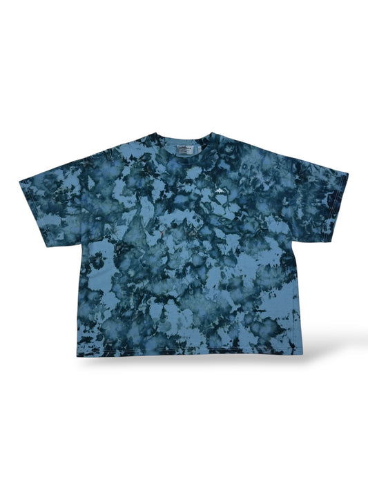 Deep Blue Biome | Oversized T-Shirt | Ice Dye