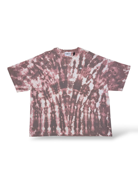 Dusty Garnet | Oversized T-Shirt | Bleach Dye