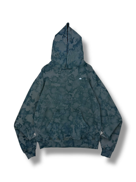 Midnight Rainfall | Oversized Hoodie | Ice Dye