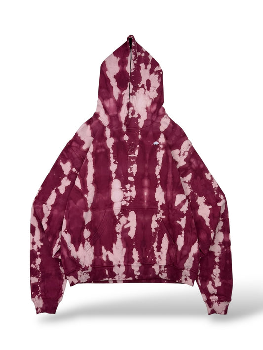 Wild Pomegranate | Oversized Hoodie | Bleach Dye