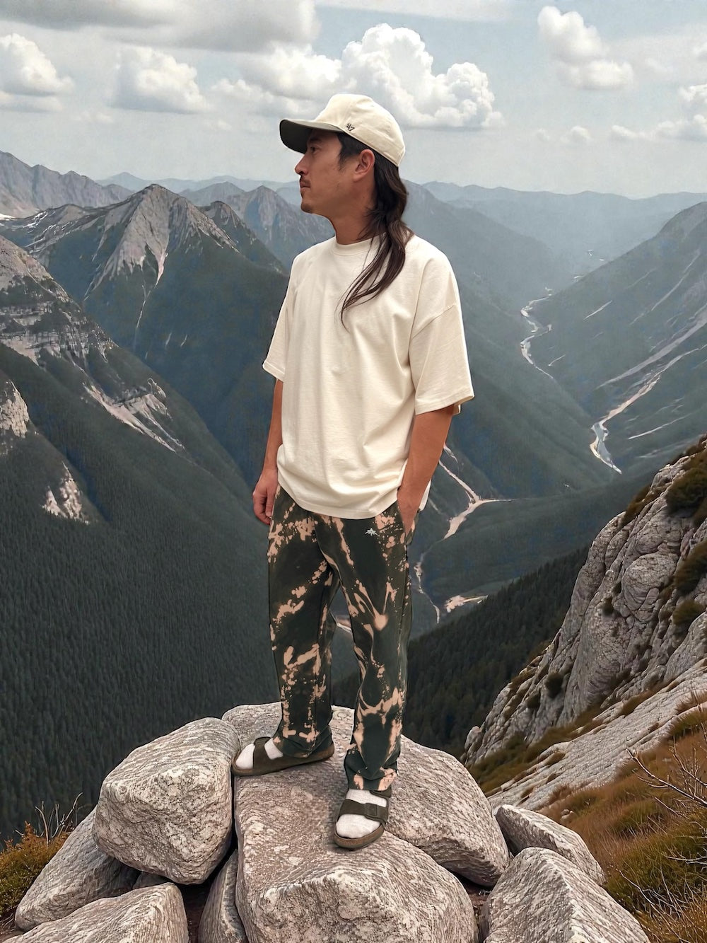 FOREST FADE | STRAIGHT-LEG SWEATPANTS