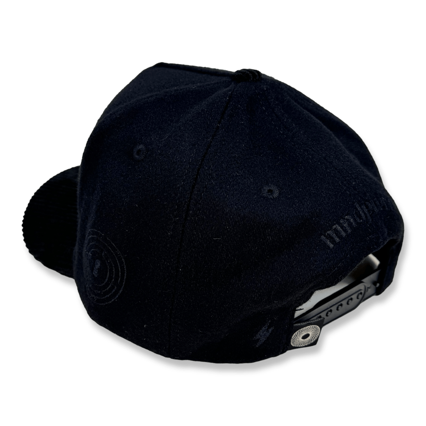 Thinking Cap - black wool & corduroy